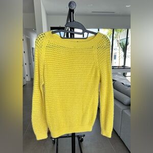Yellow Knit Women's Sweater